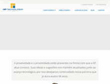 Tablet Screenshot of hftecnologia.com.br